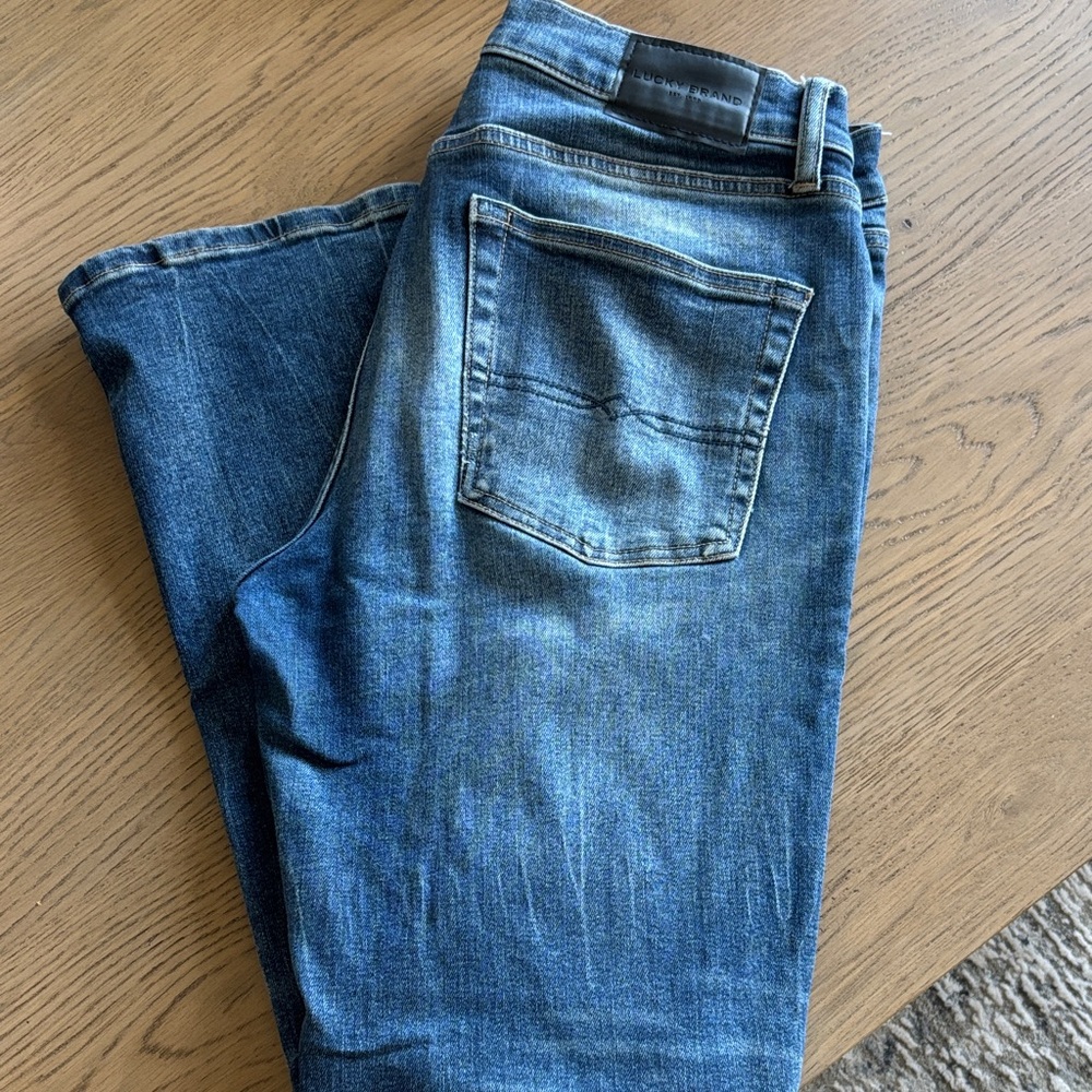 Lucky Brand Men's Dark Blue Straight Jeans